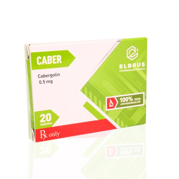 Caber 0,5 mg Elbrus Pharmaceuticals emballage du médicament | lecorpsshop.com