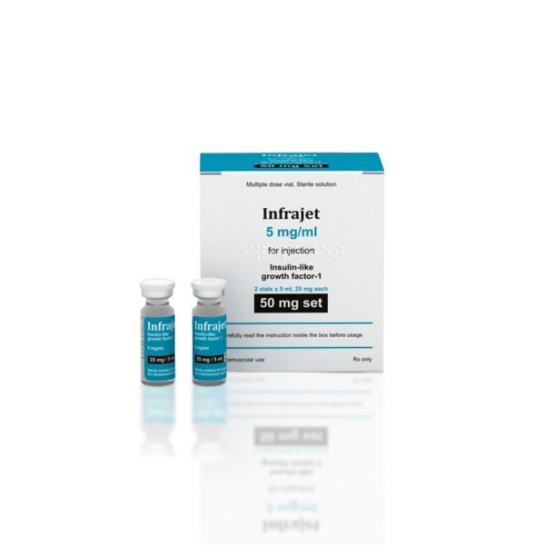 Infrajet (IGF-1) 50 mg Omstal Pharma emballage du médicament | lecorpsshop.com