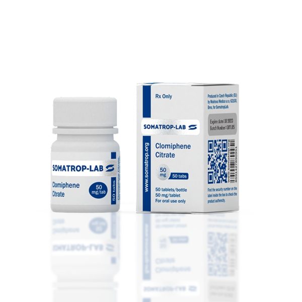 Clomiphene citrate 50 mg Somatrop-Lab emballage du médicament | lecorpsshop.com