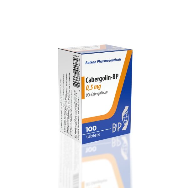 Cabergolin 0,5 mg Balkan Pharmaceuticals emballage du médicament | lecorpsshop.com